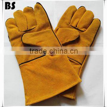 BSSAFETY Cow split leather welding gloves, safety work gloves