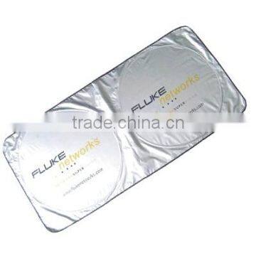 Silver Polyester Foldable Car Front Window Sunshade