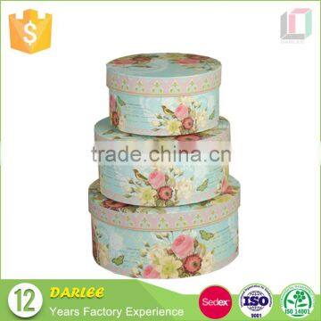 Wholesale different size round cylinder cardboard paper gift box sets