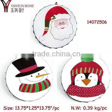 Digital printed bottle cap Christmas flat ornaments