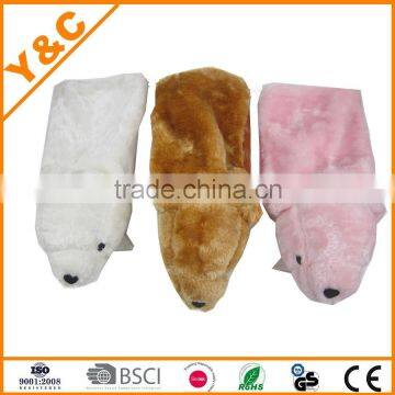 2014 new design and hot selling cute bear shape ice scraper glove