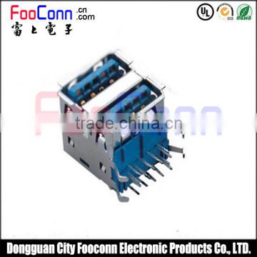 Dongguan manufacturers supply two-layer usb 3.0 A female connector