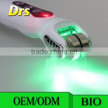 2015 Photon LED Face Dermaroller Mezoroller Mesoroller Microneedle Derma Mezo Meso Roller 4 Colors LED 10 Length Sizes For Mixed