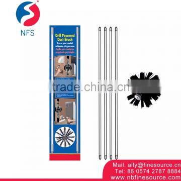 Hot Selling Convenient Long Handle Cleaning Tube Plastic Drill Clean Brush