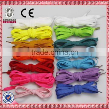 2014 New design cotton colorful shoe laces for promotion