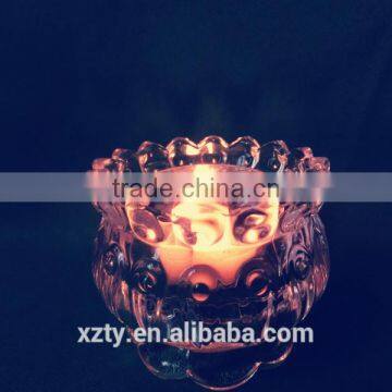 100 ml Lotus Lotus Lotus Shaped Recycled Crystal Wax Empty Container Decorative Candle Holder