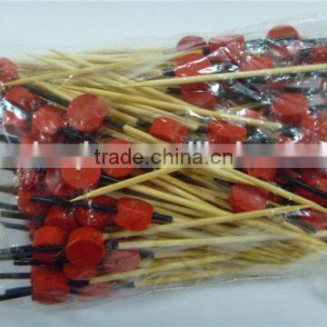 Wholesale vegetable disposable bamboo fruit forks