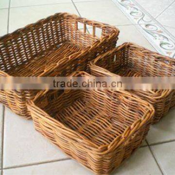 Set of bread rattan basket for bakery eco friendly with 100% natural rattan in Vietnam