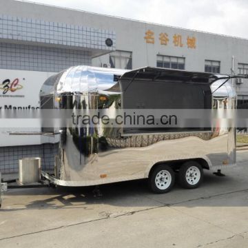 Stainless steel Food Truck and Street mobile kitchen