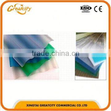 Anti-aging film semi-rigid FRP daylighting Sheet, FRP Plane Skylight for roof