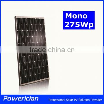 Mono 275W Solar Panel for Grid Tied Project Solar Power System OEM Solar Panel