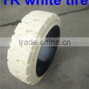 Solid Tire Type press on white color tires for forklift 21x7x15 with ISO Certification