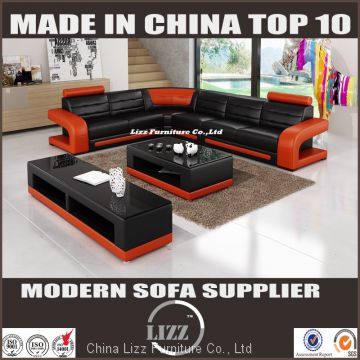 2017 New style L shape divan leather sofa(LZ-8001A2)