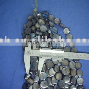 dyed grey mother of pearl shell beads strands