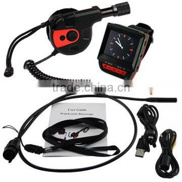 Wearable 2.4inch TFT LCD Rechargeable Watch Type Borescope Endoscope Video Inspection 6 LED Camera 8.5mm Diameter + 1M Cable photo-2