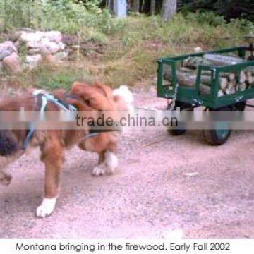 4 Wheel Small Wood Folding Dog Pulling Wagon photo-2