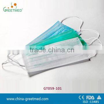 medical disposable nonwoven 3 ply face mask