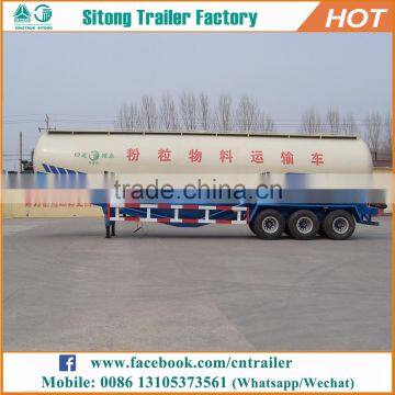 2017 China hot sale 3 axles 60T amazing bulk trailer, bulker cement tank trailer for sale