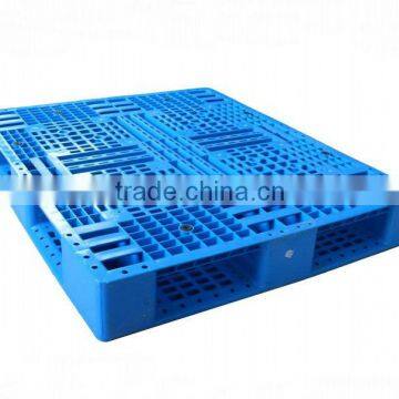HDPE Or PP Rack Factory Euro Plastic Pallet Mesh Three Skids in Warehouse photo-4
