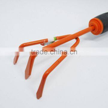 A3 Meterial 3 Teeth Garden Rake Steel Rakes Metal Mini Rake for Kids