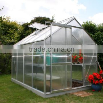 Low cost agriculture polycarbonate tunnel greenhouse