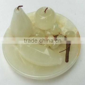 NATURAL ONYX FRUITS PLATES HANDICRAFTS photo-4