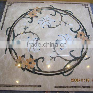 Hot Design Flower Pattern Marble Waterjet Medallion photo-2