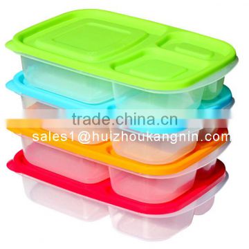 3-compartment Plasic Food Storage Lunch Box Container for Kids,Kids Plastic Lunch Box