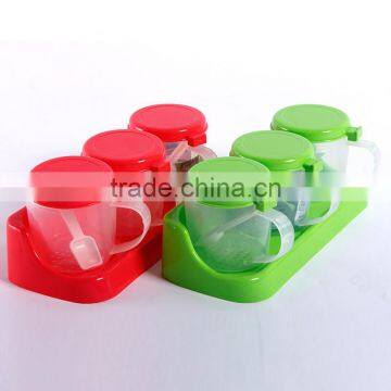 Plastic Acrylic Kitchen Flavor Bottle Set