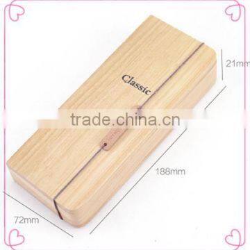 Trade Assurance Natural Fashion Gift Use British Style Wood Box for Pen With Hinge photo-6