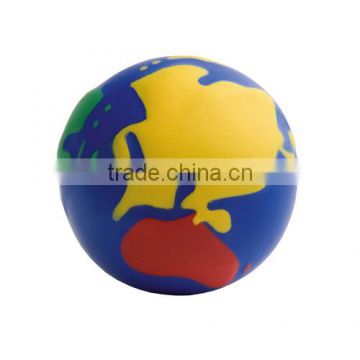 New 6cm round shape pu stress earth ball