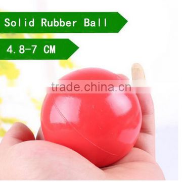 CY187 Products For Pet Puppy Dog Red Solid Natural Rubber Elastic Pet Ball Toys, Bite Resistant Dog Toy Squeakers Training Toys