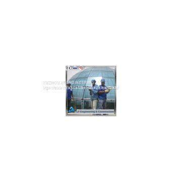 Building Construction Steel Structure Tempered Glass Dome photo-2