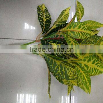 2017 Wholesale Artificial Big Green Leaves for Plant Trees Decoration photo-2