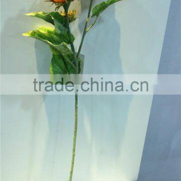 Home Garden Decorative Wedding 70cm Height Artificial Plastic Flower Bronze Bushing 3 Head Sunflower EMG11 21W11 photo-2