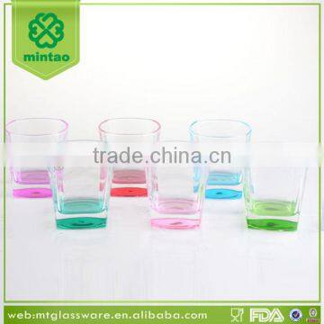 Attractive Design Whiskey Glass With Color Bottom photo-4