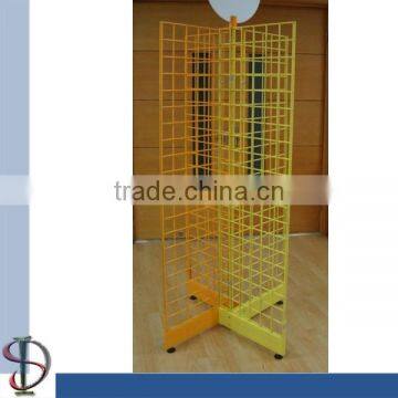 Wire Mash 4 Way Metal Display Rack