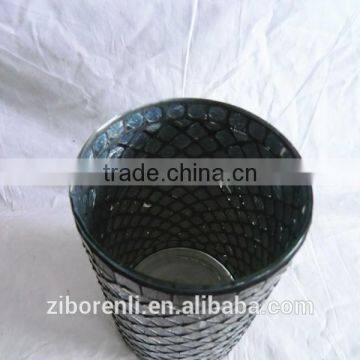 Cylinder Shape Brown Mosaic Long Vases photo-5