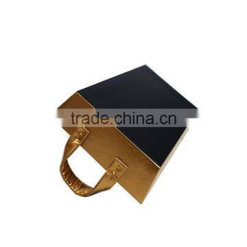 Rectangle Luxury Golden Faux Leather Cardboard Storage Tray photo-4