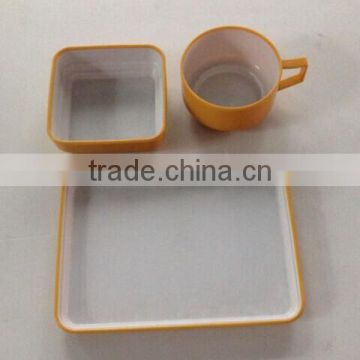 Airline colored plastic aviation tableware