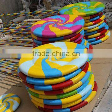 Outdoor large FRP lollipop decoration