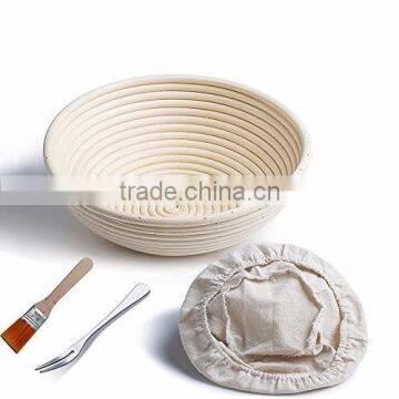 Rattan banneton baskets, eco-friendly bread proofing baskets