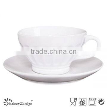 2016 High Quality Lovely Color Fingerprint Relief Embossing Oversized Cup and Saucer Stock photo-3