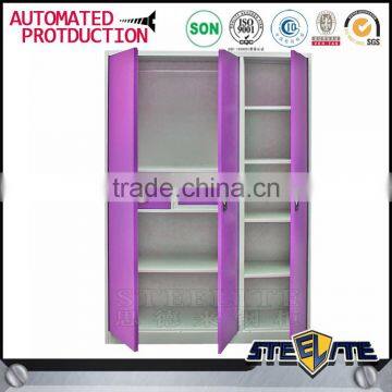 Fasion Godrej Almirah Designs Steel Locker Wardrobe Cabinet Clothes Almirah With Mirror Inside photo-5