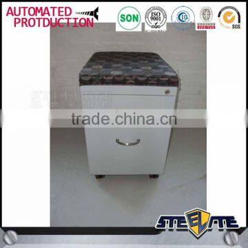 Commercial Furniture Office Mobile 2 Drawer Pedestal With Seat Pad photo-6