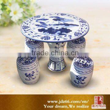 High Quality Blue and White Porcelain Chinese Style Dressing Table Made in Jingdezhen photo-2