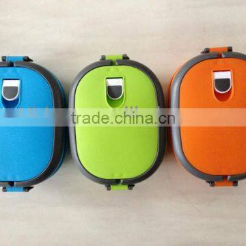 Wholesale Three-layer Stainless Steel Lunch Box and Practical Messtin in Three Color photo-3
