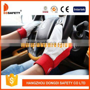 DDSAFETY Pig Leather Gloves With Cotton Back Safety Gloves photo-3