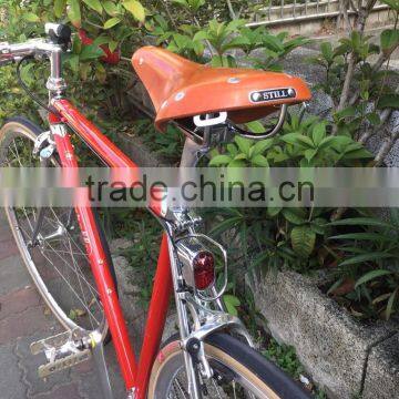 High Quality Cow Leather Bicycle Bike Saddle photo-6