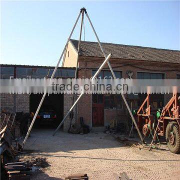 Tripod erecting pole machine 12M